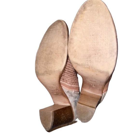 TRASK leather metallic silver zip ankle boots women’s size 38 7 - Picture 12 of 15